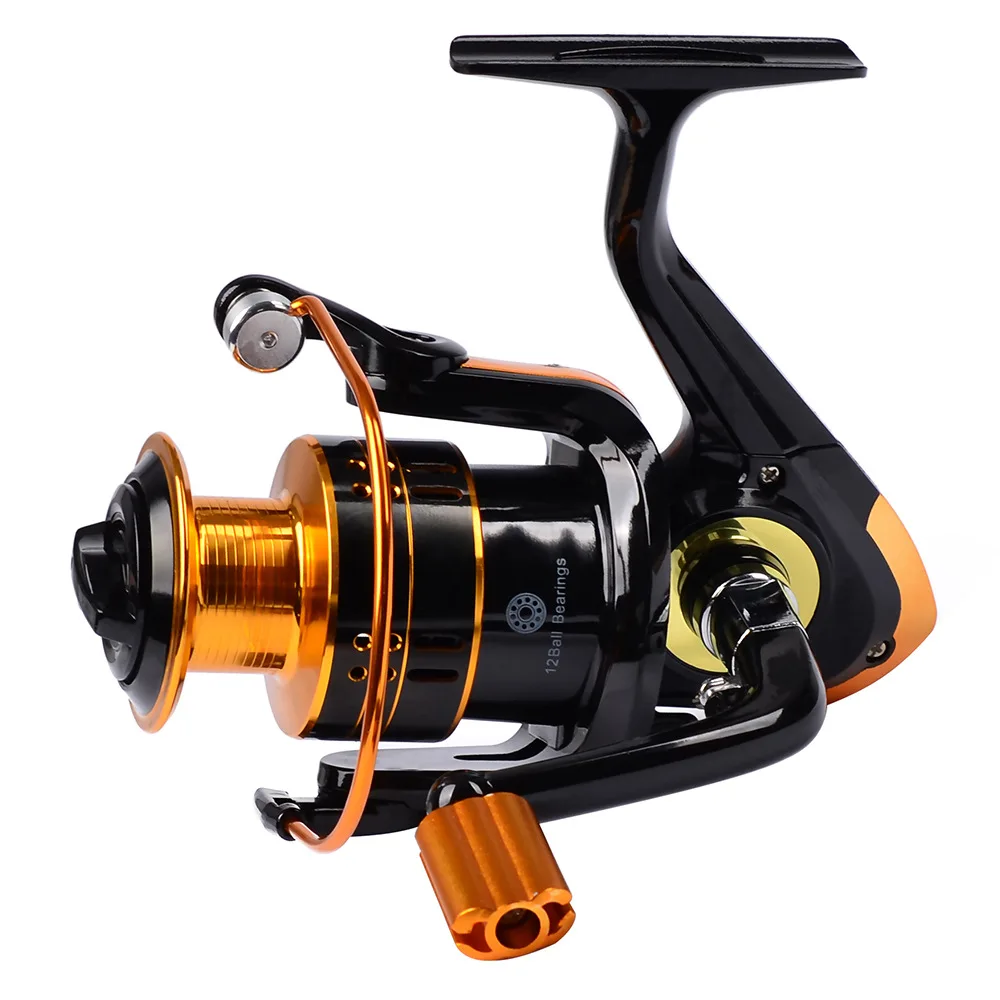 

REB1000-7000 Cast Drum Wheel 12BB 5.2:1 Gear Ratio Metal Fishing Line Coil Reel Angling Tool Carp Fishing Tackle Baitcast Wheel