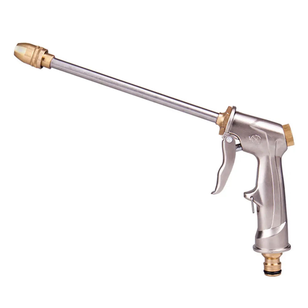 

Metal Plating Jet Aluminum Alloy Car Wash Garden Tool Long Nozzle Multi-function High Pressure Power Washer Water Gun Watering