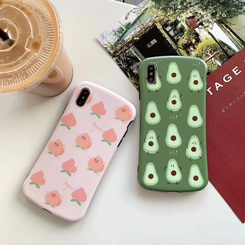 Small waist shape fruits Total package side soft and ultrathin For iphone 6 plus 7 8 7P 8P X XS Max XR Phone Case |