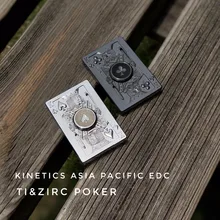 Рельефный ручной Спиннер для покера, титановый Цирконий, черный сплав, EDC, металлический Спиннер для фокуса, снимает стресс, игрушка для детей с СДВГ