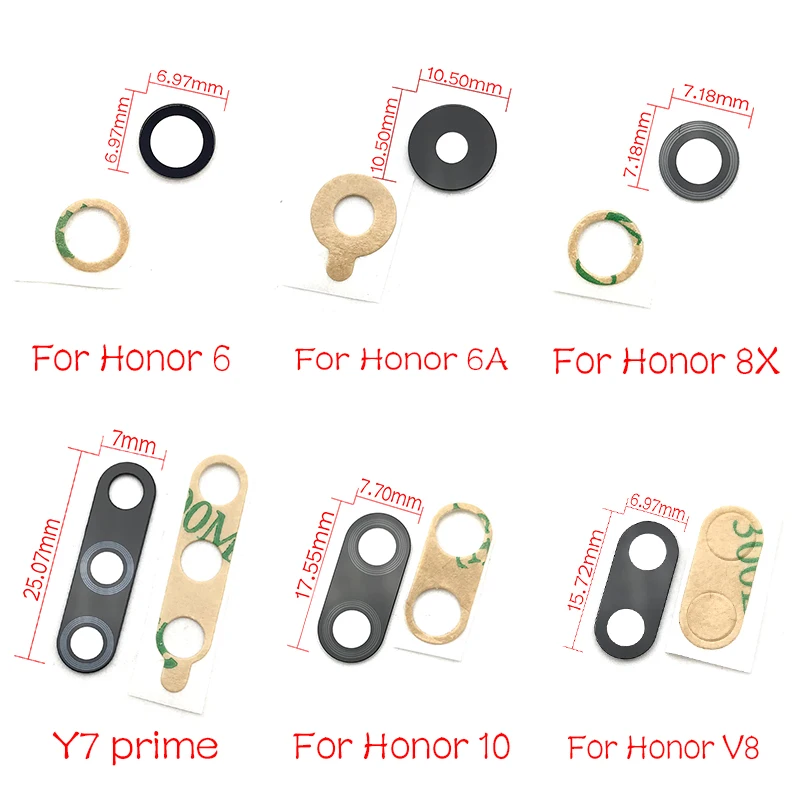

50Pcs/Lot,Rear Camera Glass Lens For Huawei Honor 5X 6 6A 7A 7C 7X 8X 9 10 Mate 10 Lite Pro Max V8 V9 Play Y9 2018 2019 P Smart