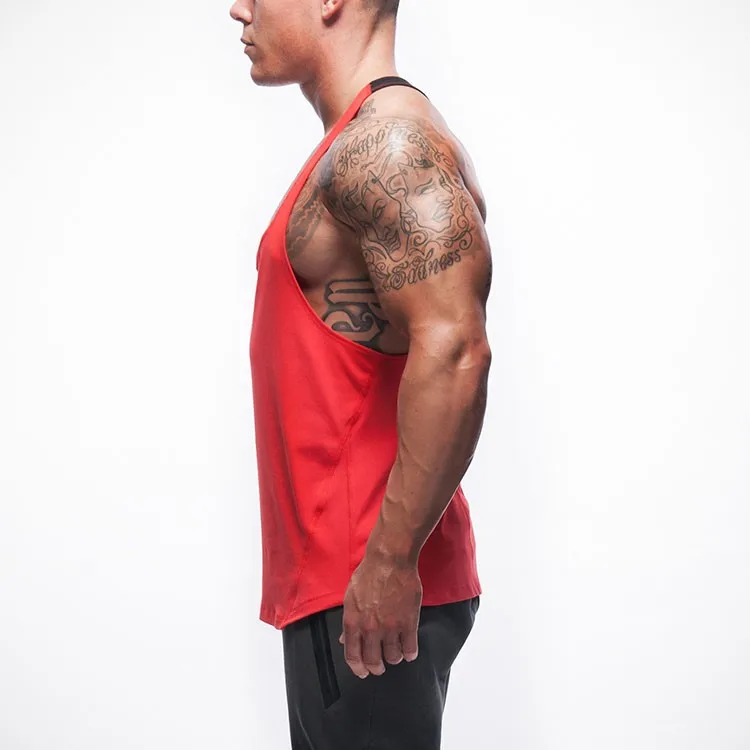 Gym Tank Top Men Undershirt Sports Wear GymShark Singlet Bodybuilding Men\'s Fitness Training Quick-drying Vest Sleeveless Shirt (5)
