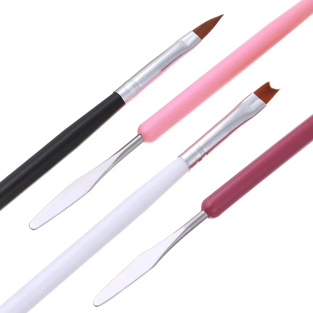 4 стиля, карандаш для дизайна ногтей, чертёжная линия, ручка, Набор для раскрашивания, черный тонкий пластиковый инструмент для краски, маникюр, двойная головка, ручка для дизайна ногтей 15