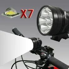 [Отправлены курьерскими DHL/UPS/EMS/FedEx] 7T6 света автомобиля/7* C-XM-L T6 9000 люмен спереди автобусные фары с 6*18650 Батарея