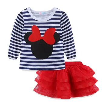

Mudkingdom Toddler Baby Girl Minnie Shirt and Tutu Skirts Princess Set Girl Costume Clothes