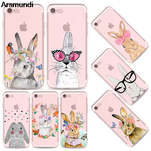 Arsmundi font b 2018 b font New Cute Cat Rabbit Phone Cases for font b iPhone