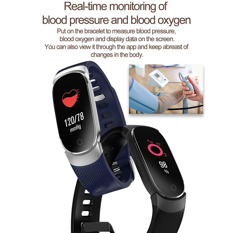 QW16 смарт-браслет часы для мужчин и женщин монитор сердечного ритма Водонепроницаемый Фитнес-трекер Bluetooth спортивные Смарт-часы PK mi band 4