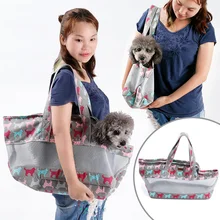 Маленькая собака на открытом воздухе Дорожная сумка дышащая Холщовая Сумка для переноски сумка для плюшевый щенок модный принт мультяшных животных