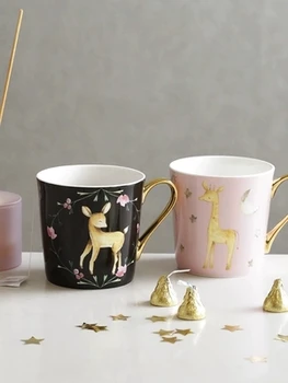 

2019 new style Home deer series Mug office cup tea cup creative coffee cups home milk mug couple mugs teacups coffeemug