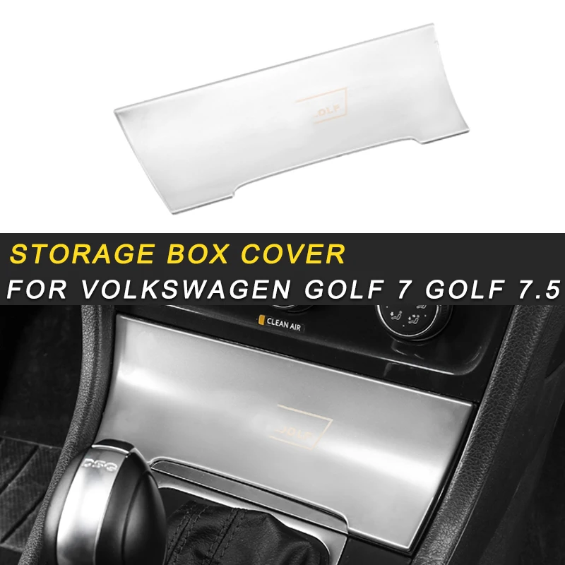 

For Volkswagen Golf 7 Golf 7.5 Car Styling Storage Organizing Box Panel Cover Trim Frame Sticker Interior Accessories