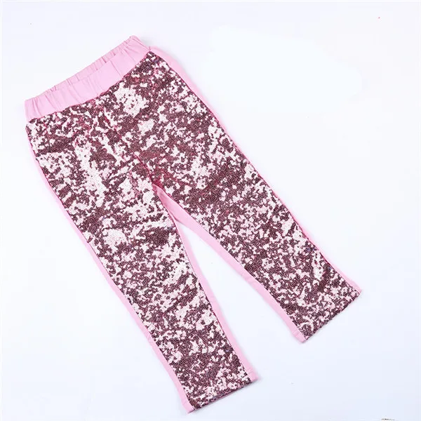 Популярные штаны для девочек розовые лосины с блестками для маленьких девочек леггинсы с блестками для маленьких девочек в школу детские штаны для дня рождения - Цвет: 3