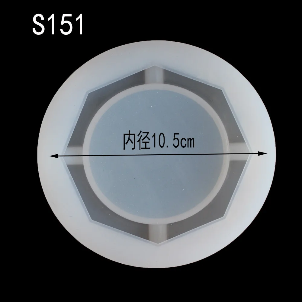 17 стилей, зеркальная пепельница, силиконовая форма, кристалл, эпоксидная УФ-смола, пластиковый ручной контейнер, глянцевая полированная, 1 шт