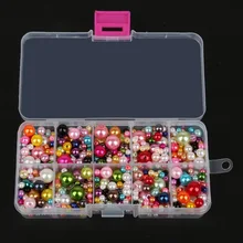  350Pcs 4mm-10mm Mixed Round Imitation ABS Pearl Beads Solid Color Loose Garment Beads for Clothing Decoration,Not Include Boxes 