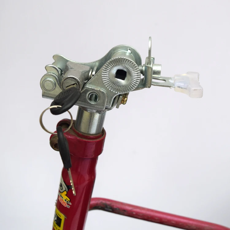 Clearance Electric Bicycle Folding Seatpost 25.4mm 11cm 14.5cm 16.5 Battery Anti-theft Keys Folding Seat Post Electric Bike Seat Tube Rod 4