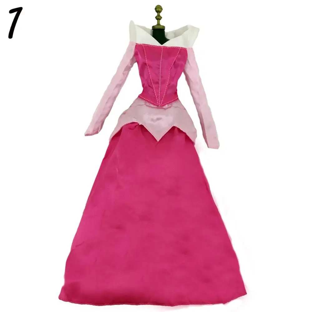 Lot Classic Dress Copy Elsa Bella Princess Party Ball Gown Dancing Fairytale Skirt Doll Accessories Clothes For 17 inch Doll Toy