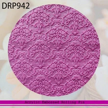 Антипригарная Скалка кекс рулон текстурированная акриловая Скалка помадные инструменты для украшения торта