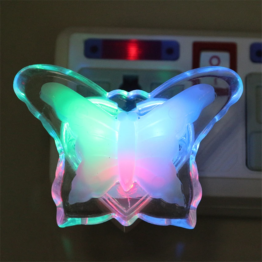 

Lovely Butterfly LED Night Light Color Changing Light Lamp Beautiful Home Decorative Wall Sticker Nightlights Colorful