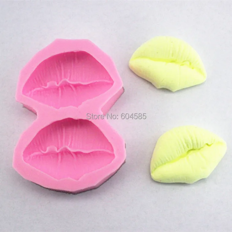 

Silicone double sugar cake mould soap mould silicone 3 d die lace die lips