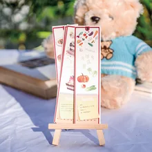 30 шт./упак. вкусная пищевая бумажная Закладка с картинками закладки с животными рекламный подарок канцелярские принадлежности двойное Примечание сообщение