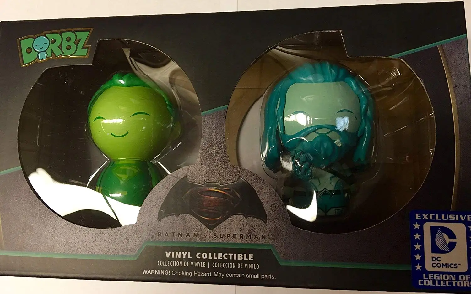 Эксклюзивный Funko Dorbz 2 упак. официальный DC: подводный Аквамен и Криптонит Супермен Виниловая фигурка Коллекционная модель игрушки