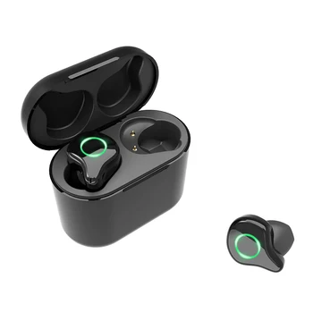 

TWS R5 True Wireless Bluetooth 5.0 Earphones 6D surround stereo touch control waterproof Headset Support Qi wireless charging