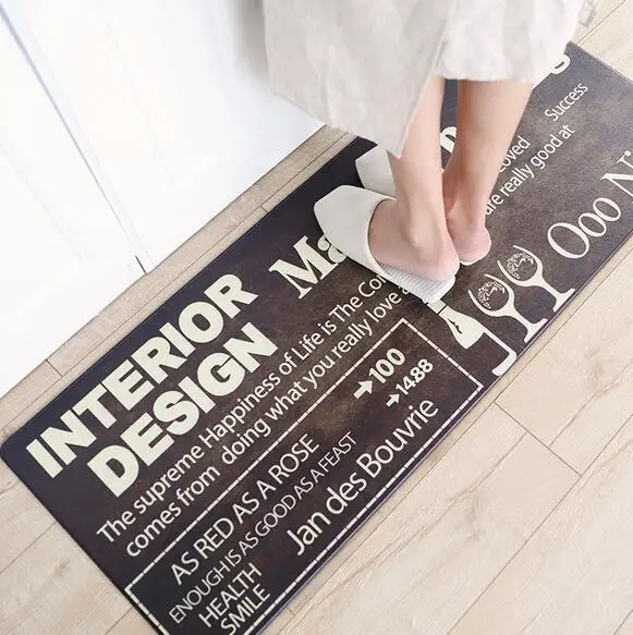 PU Leather Kitchen Bathroom Rug Anti-Fatigue Floor Mat Kitchen Mat Home Entrance/Hallway Doormat Anti-Slip Kitchen Carpet/Rug PU Leather Kitchen Bathroom Rug Anti-Fatigue Floor Mat Kitchen Mat Home Entrance/Hallway Doormat Anti-Slip Kitchen Carpet/Rug