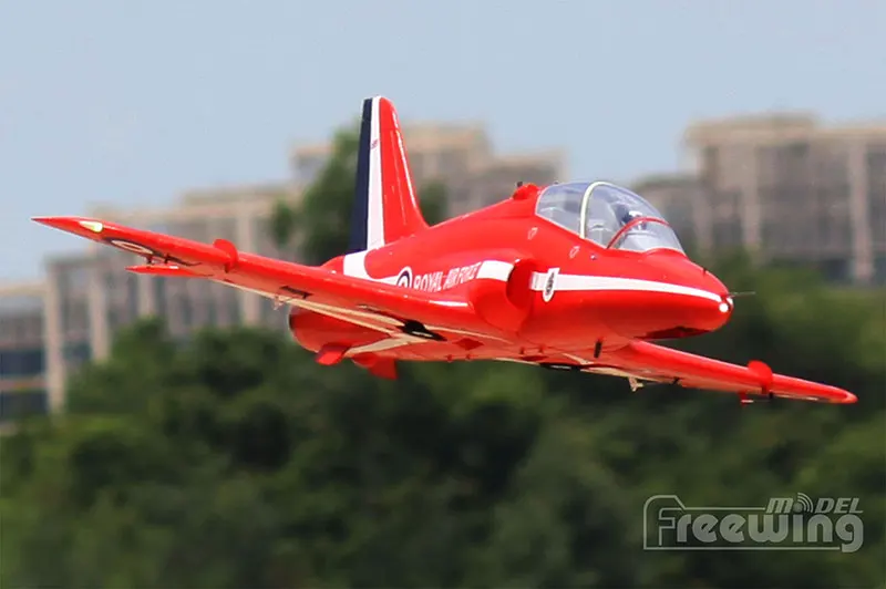 Радиоуправляемый самолет EDF jet New Freewing Flightline Bae Hawk 70 мм модель самолета 6S PNP