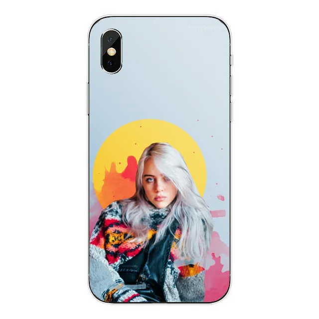 Прекрасный Billie Eilish Khalid Жесткий pc Пластиковый чехол для телефона чехол для iPhone 6 6S 7 8 Plus 5 5S SE X XS MAX XR силиконовый чехол - Цвет: Hard PC Billieeilish