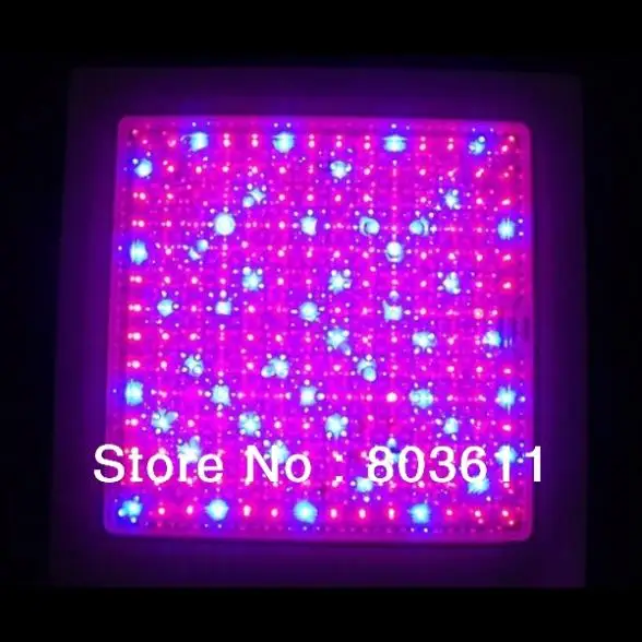 Good 196 LED Red+Blue Hydroponic Plant Grow Light Panel AC 220V 9W  NW