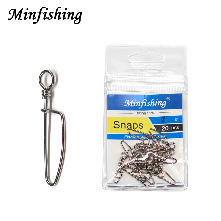 Buy Minfishing 20pcs/pack Arc Fishing Snap stainless