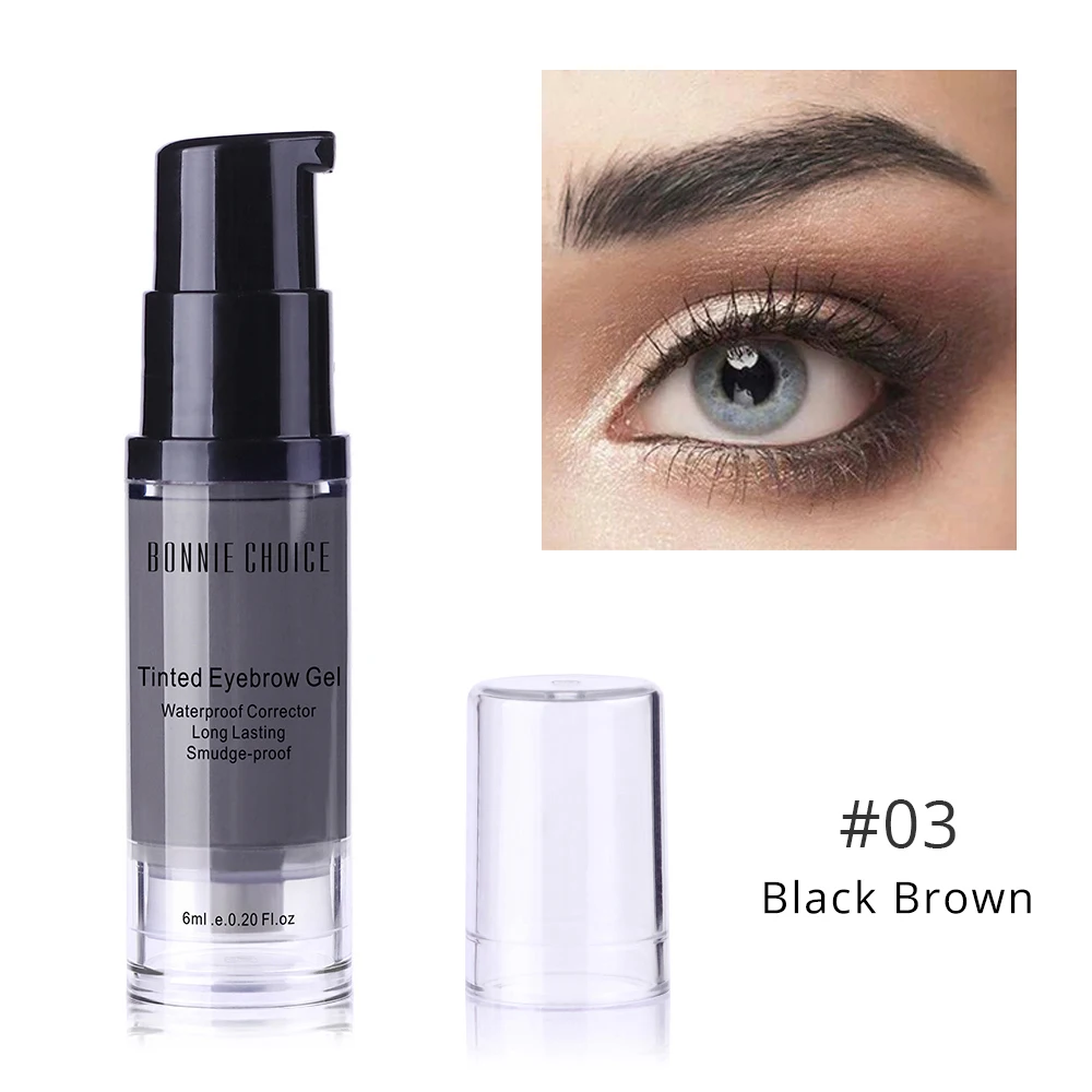 BONNIE CHOICE Eyebrow Gel 6ml Waterproof Henna Eyebrow Tint Gel Enhancer Cosmetic Eye Makeup Tool