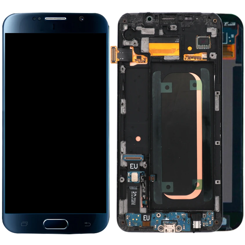 Оригинальный супер AMOLED ЖК для samsung Galaxy S6 ЖК-экран с рамкой SM-G920F ЖК-дисплей