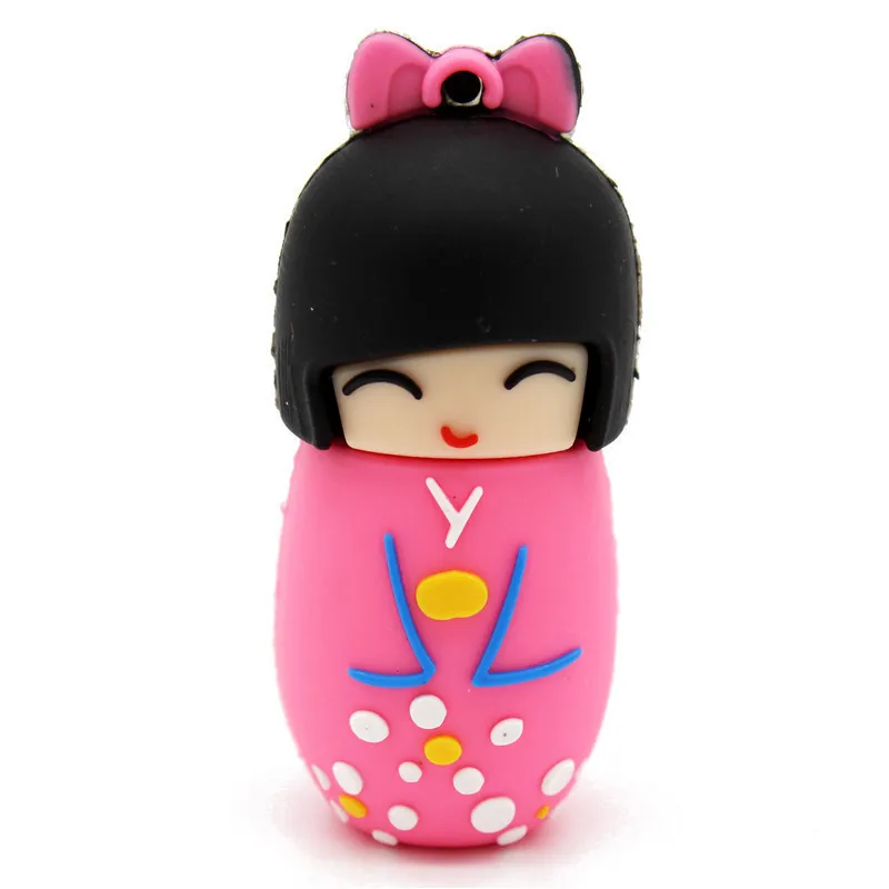 USB флеш накопитель 64G Флешка 32G 16G стиль японская кукла игрушка флешка|USB