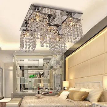 

Free Shipping Beaded Crystal chandelier with 5 lights 110V-220V