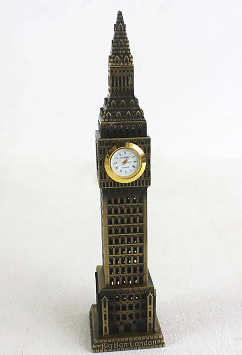 High-quality London Big Ben World Famous Landmark Metal Model Decor Crafts Tourism Souvenirs Collection Holiday Gifts | Дом и сад