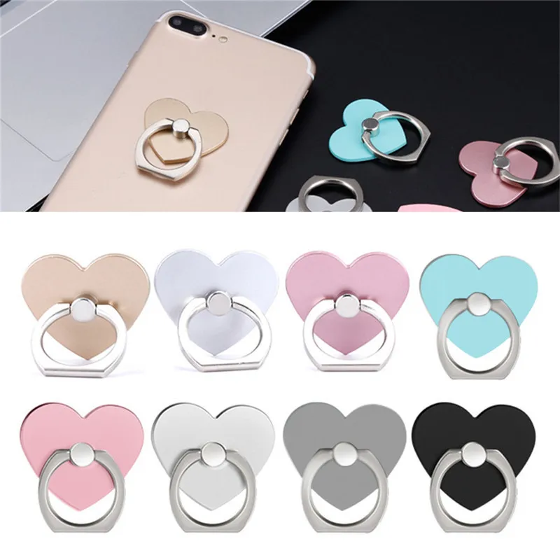 360 Heart Phone Holder Degree Holder For Phone Ring Handset Bracket For Desktop Tablet For Samsung Huawei Xiaomi LG J25