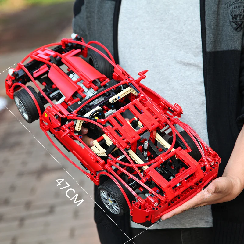 Высокотехнологичный гоночный автомобиль Enzo Ferrariracer Fiorano 599 GTB 1:10 строительные