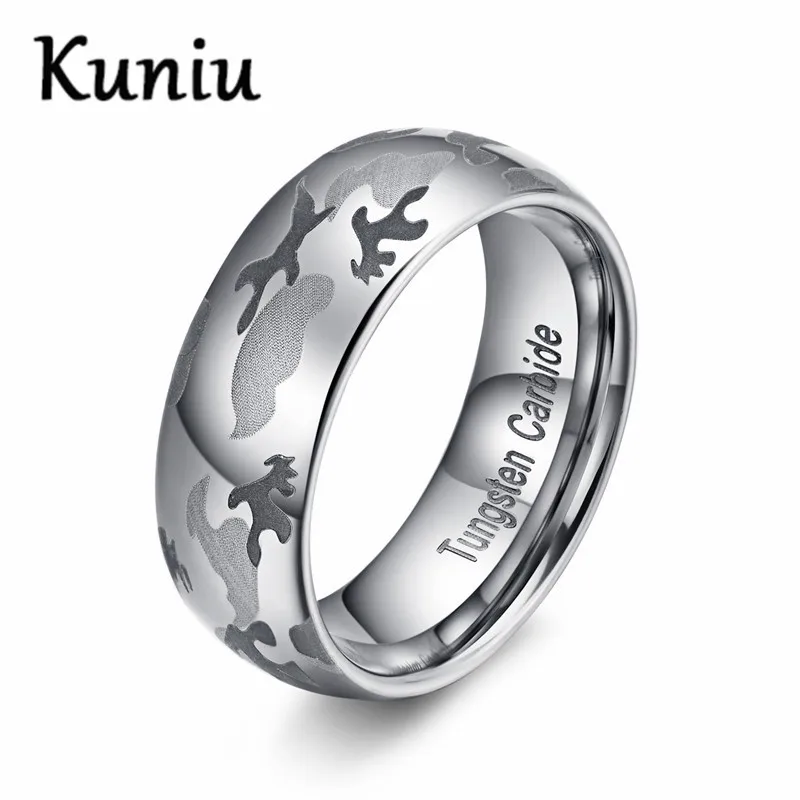 kuniu 8mm wide mens polished camouflage design tungsten carbide ring wedding jewelry mens ringschina - Camouflage Wedding Rings kuniu 8mm wide mens polished camouflage design tungsten carbide ring wedding jewelry mens ringschina - Camouflage Wedding Rings