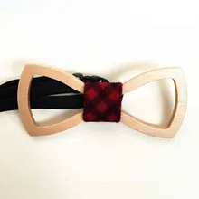 Индивидуальный стиль мужской деревянный галстук-бабочка Галстуки дизайнер два парней деревянный галстук вечерние банкетные повседневные модные цветочные женские бабочки галстук