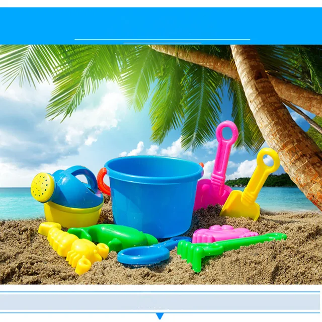Best Er High Quality 10pcs Sand Sandbeach Kids Beach Toys Castle Best Er High Quality 10pcs Sand Sandbeach Kids Beach Toys Castle Bucket Spade Shovel Rake Water