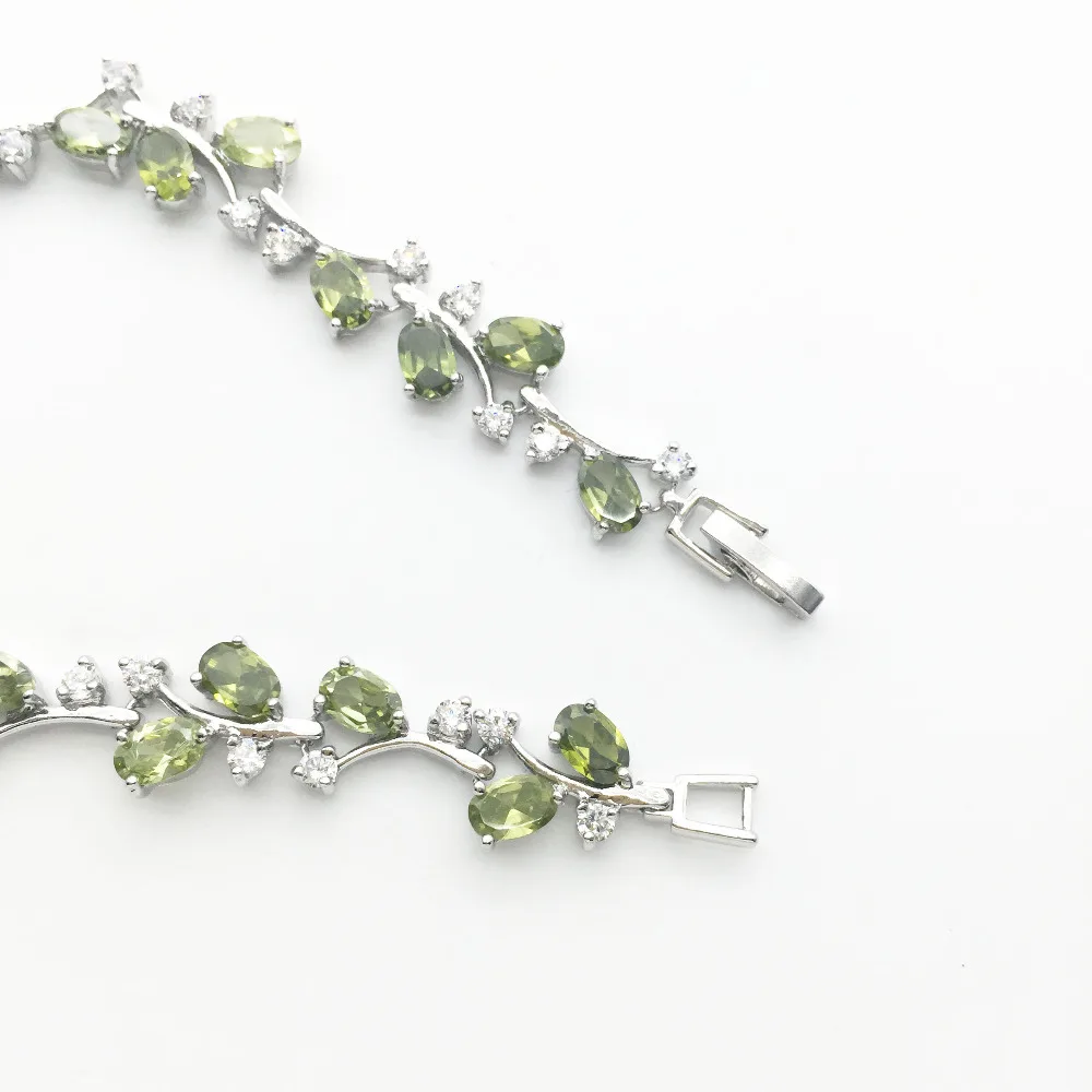 Женский браслет цепочка из серебра 7 5 пробы с фианитом|sterling silver chain bracelet|chain