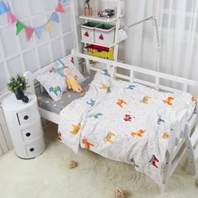 Набор постельного белья в скандинавском стиле с рисунком маленькой лошади разных размеров для детей и подростков, хлопок, одеяло/пододеяльник, 1 шт