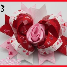 320 шт./партия, заколки для волос на День святого Валентина, банты из бутика, заколки для волос на День святого Валентина