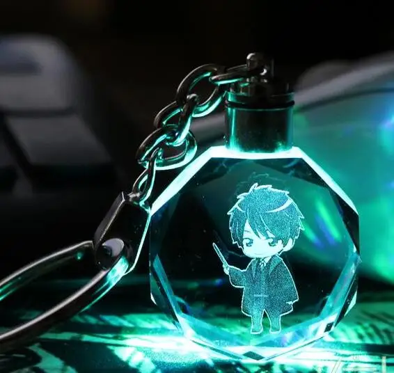 

Potter Severus Snape Hermione Anime Led Shiny Ball Cosplay Ball Led Keyrings Car Keychains Key Chain