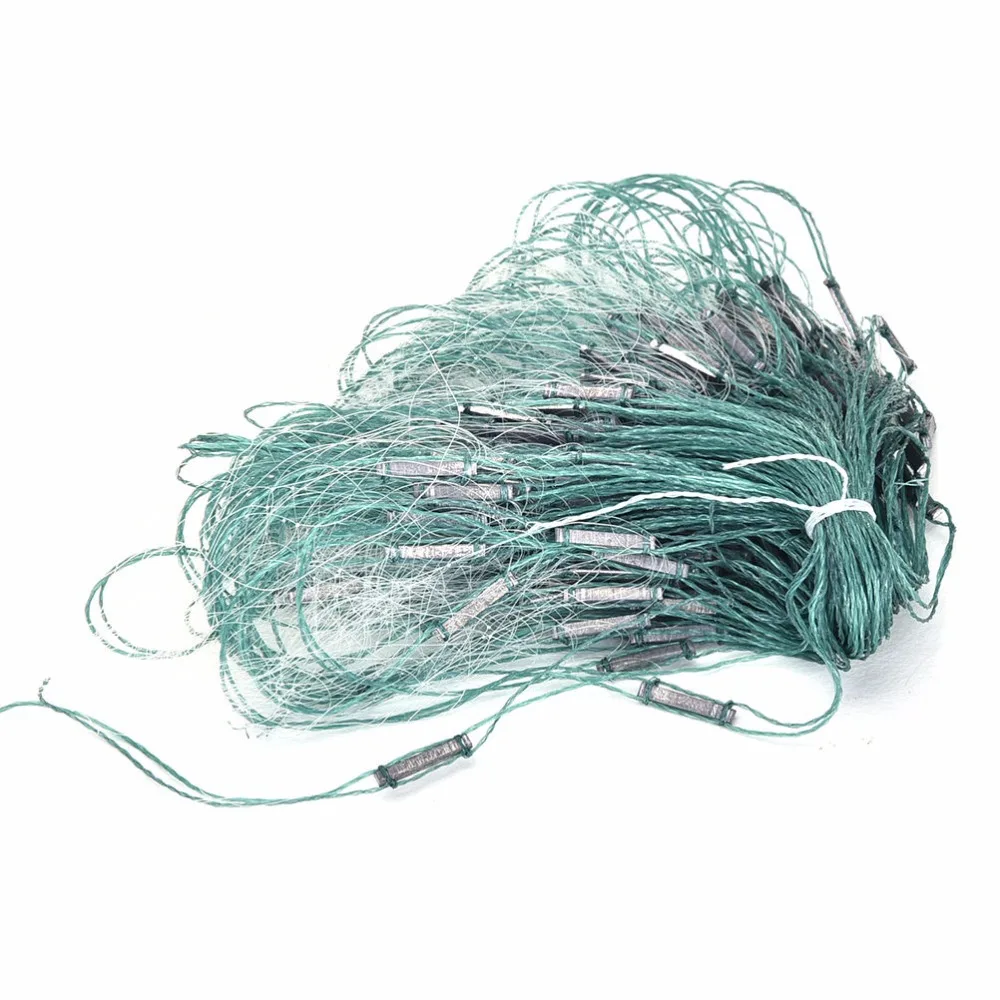 3 Layers 20m Monofilament Gill Fishing Net with Float Fish Trap Rede De