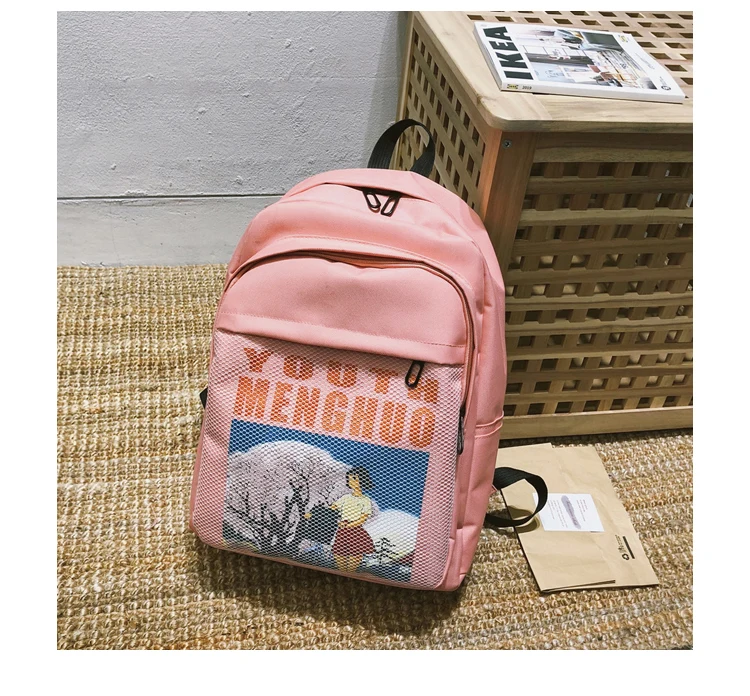 Menghuo Women Waterproof Nylon Backpacks Female Printed School Backpack for Girls Fashion Travel Bag Bolsas Mochilas Sac A Dos_35_21