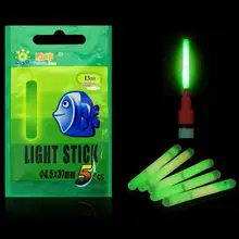 

LumiParty 10 Bag 4.5*37mm Fishing Light Stick Night Fluorescent Stick Fishing Float Lightsticks Glow Sticks Float Fishing Tools