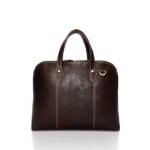 Ручная работа, мужской деловой портфель из натуральной кожи, многофункциональная большая вместительность, 16 дюймов, коровья кожа, компьютерная посылка