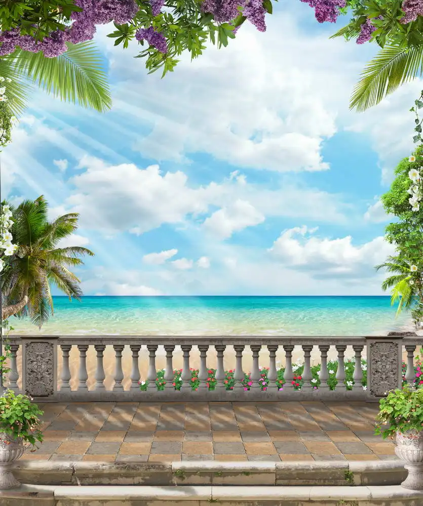 photo studio  background  cloth 10x20ft Sea Scenery 