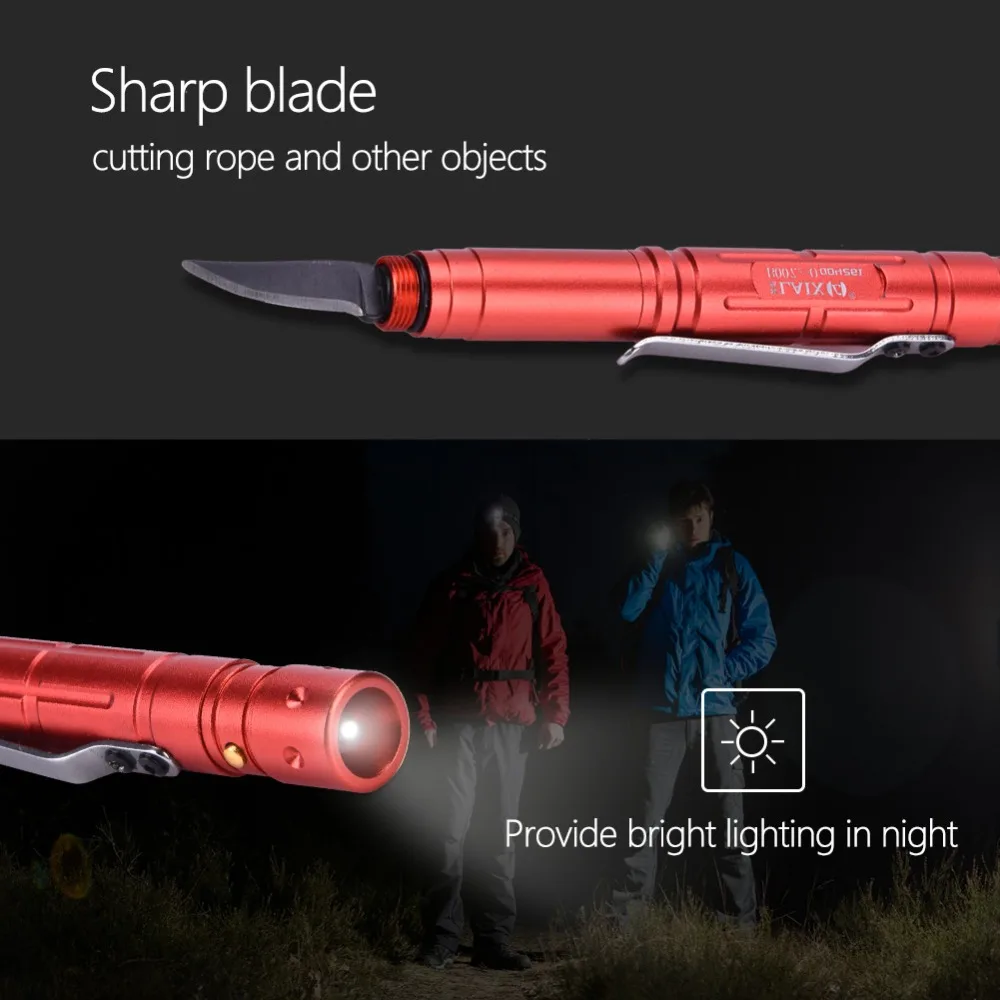 

Outdoor Multi-Function Pen Mini LED Flashlight Equipment Accessory